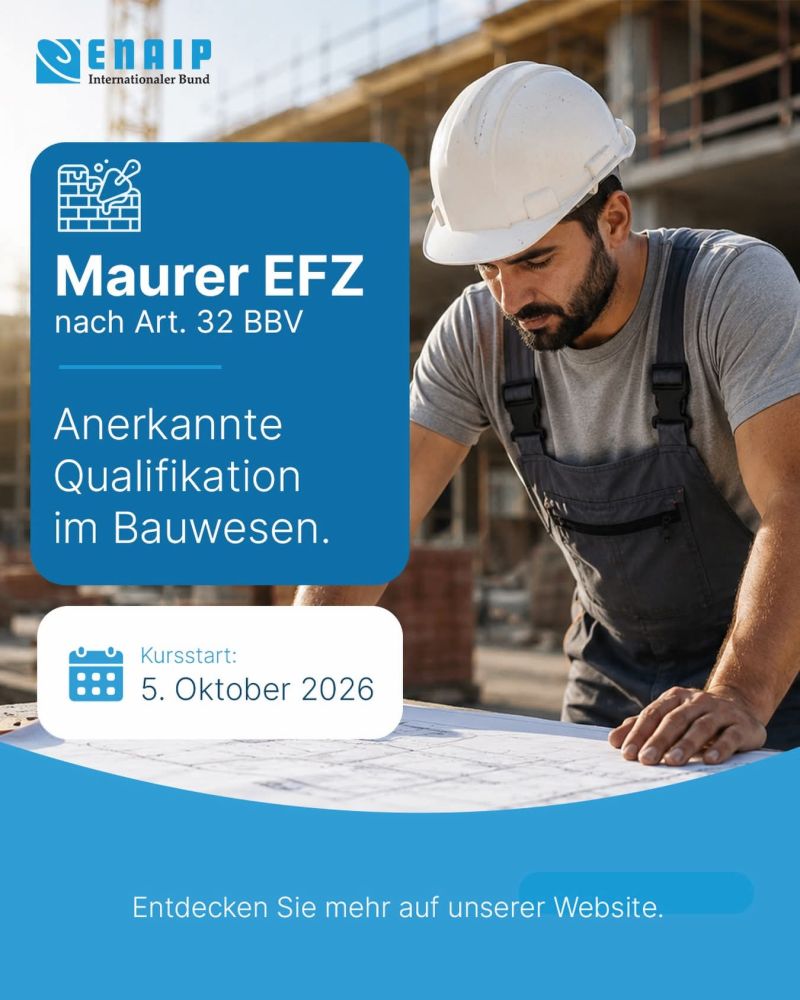 FORMAZIONE MAURER EFZ - SVIZZERA - ENAIP IB