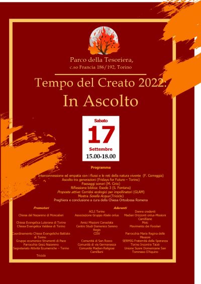 Tempo del Creato 2022: In Ascolto - Acli Torino (To)
