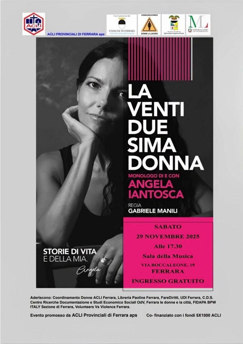LA VENTIDUESIMA DONNA - MONOLOGO - FERRARA