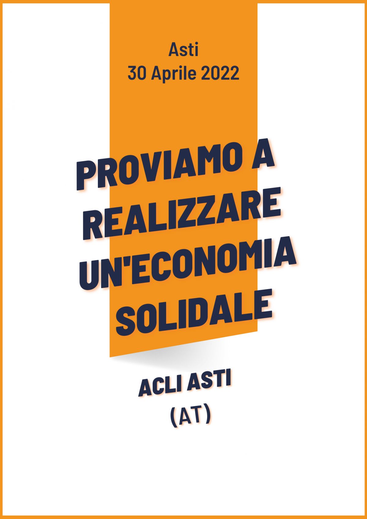 Proviamo a realizzare un'economia solidale - Acli Asti (AT)