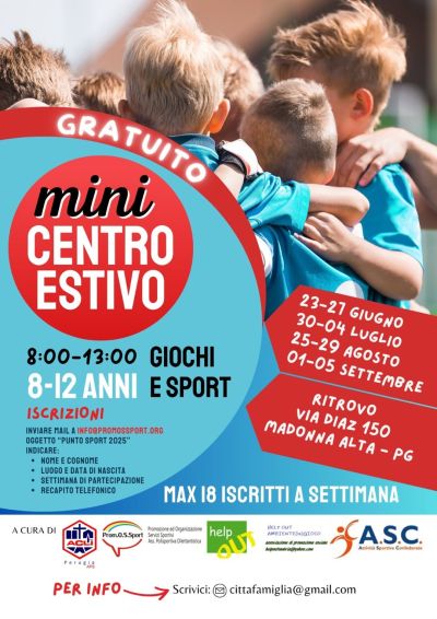 Mini Centro Estivo - Perugia - Acli Perugia (PG)