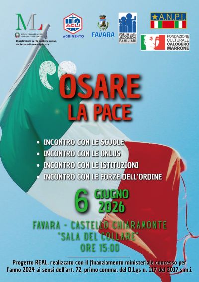 OSARE LA PACE - FAVARA (AG)