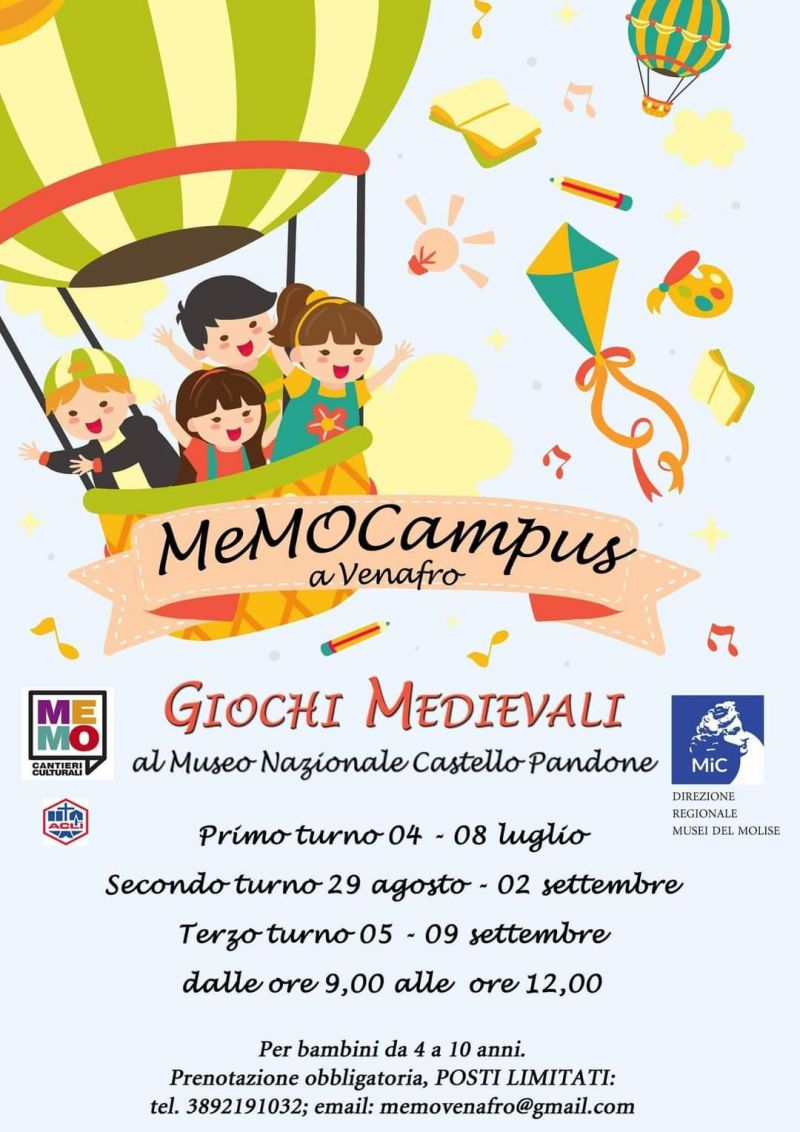 Memocampus a Venafro: Giochi Medievali - Ass. &quot;Me.Mo Cantieri Culturali&quot; aff. Acli Molise