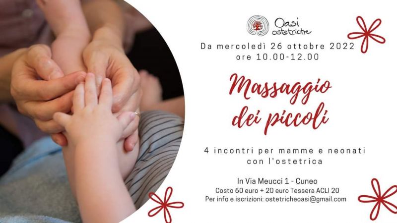 Massaggio dei piccoli - Oasi Ostetriche aff. Acli (CN)