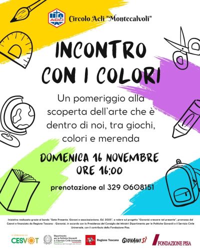 Incontro con i colori - Montecalvoli (PI) - Circolo Acli Montecalvoli (PI)
