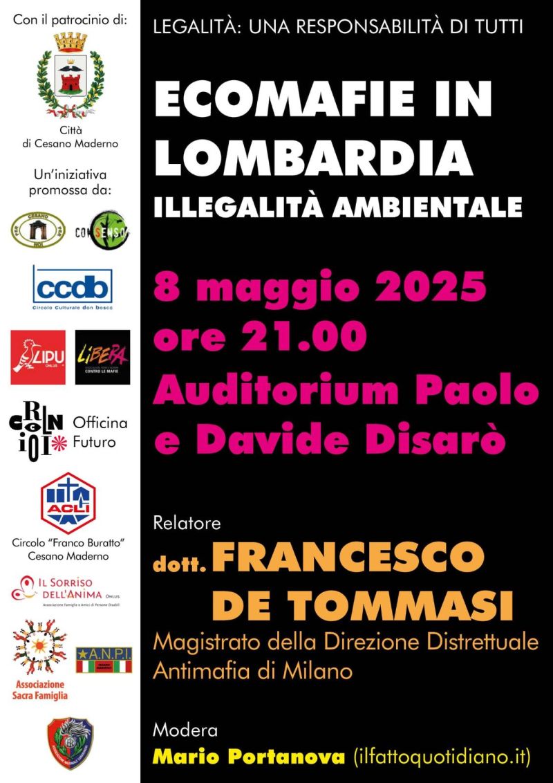 Ecomafie in Lombardia - Circolo Acli Cesano Maderno (MI)