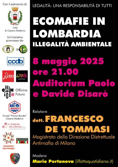 Ecomafie in Lombardia - Circolo Acli Cesano Maderno (MI)