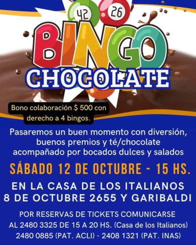 Bingo Chocolate - Acli Montevideo (Uruguay)