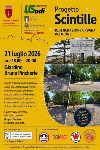 PROGETTO SCINTILLE - RIGENERAZIONE URBANA DEI RIONI - ACLI TRIESTE - US ACLI TRIESTE