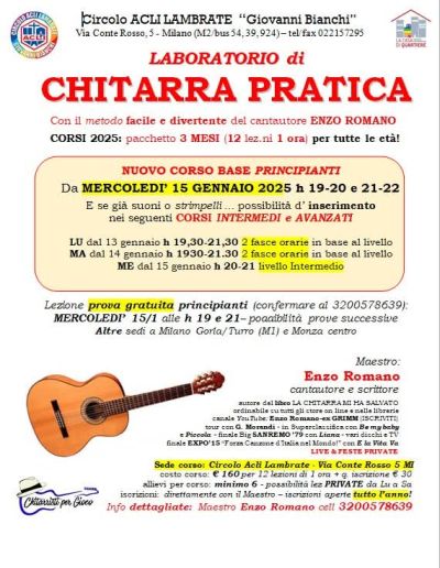 Laboratorio di Chitarra Pratica - Circolo Acli Lambrate (MI)