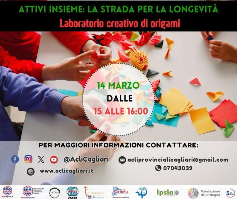 Laboratorio creativo di origami - Acli Cagliari (CA)