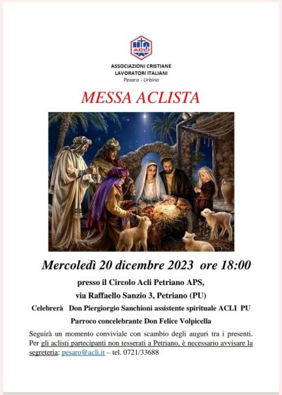 Messa Aclista - Acli Pesaro Urbino (PU)