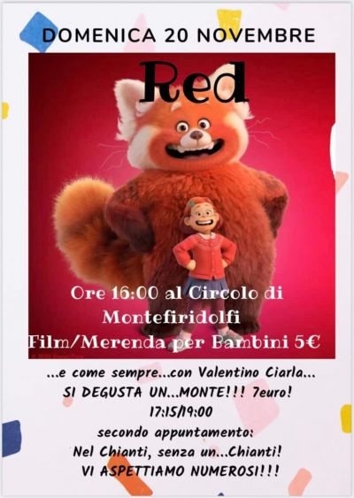 Red: Film/Merenda per Bambini - Circolo Acli Montefiridolfi (FI)
