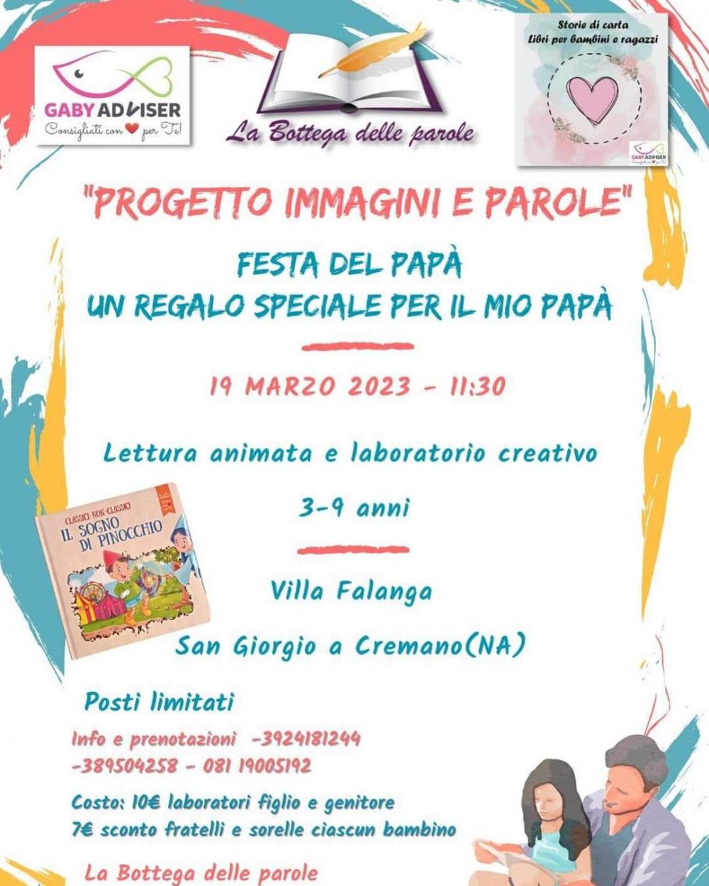 Progetto immagini e parole: Festa del Papà - Ass. &quot;La Bottega delle parole&quot; aff. Acli Napoli (NA)