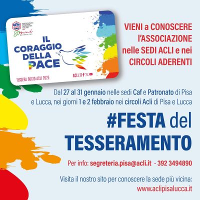 Festa del tesseramento - Acli Pisa e Lucca (PI)