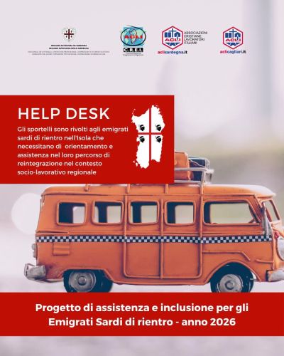 HELP DESK EMIGRATI SARDI IN RIENTRO - ACLI SARDEGNA - ACLI CAGLIARI - CREI ACLI