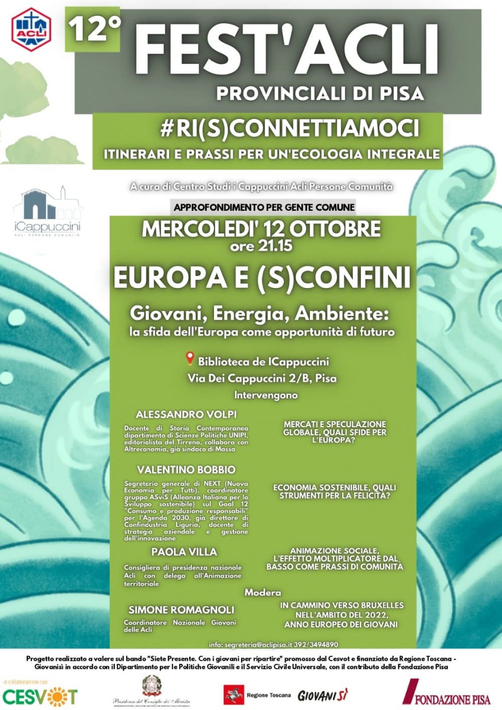 12° Fest'Acli: Europa e (S)Confini - Acli Pisa (PI)