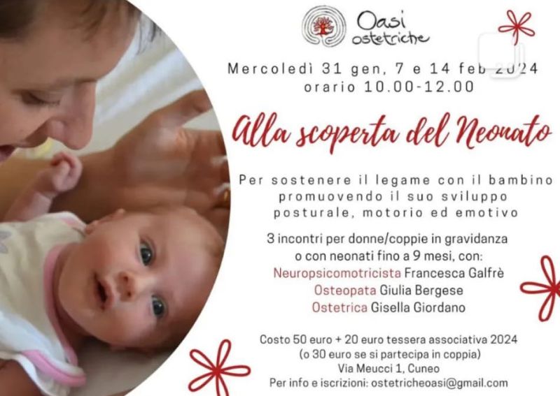 Alla scoperta del neonato - Ass. Oasi Ostetriche aff. Acli Cuneo (CN)