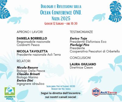 Dialoghi e Riflessioni sulla Ocean Conference ONU - Acli Terra
