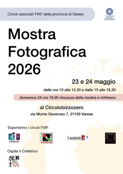 MOSTRA FOTOGRAFICA 2026 - VARESE
