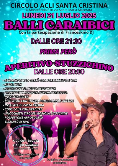Balli caraibici - Montefiridolfi (FI) - Circolo Acli Montefiridolfi (FI)