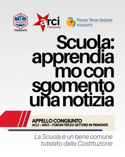 SCUOLA: APPRENDIAMO CON SGOMENTO UNA NOTIZIA