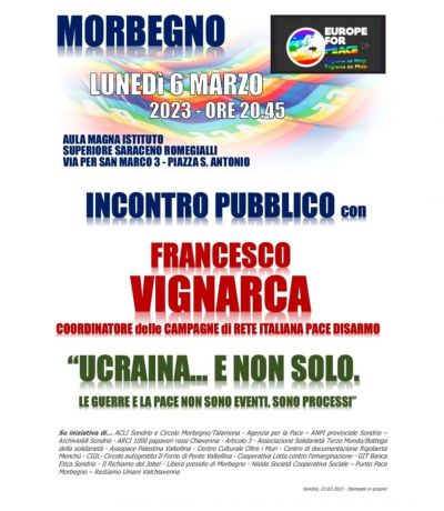 Incontro pubblico con Francesco Vignarca - Circolo Acli Morbegno (SO)