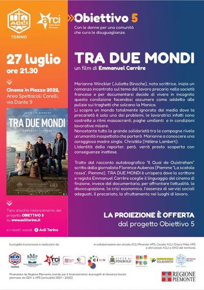 Cinema in piazza 2022 &quot;Tra due mondi&quot; - Acli Torino (TO)