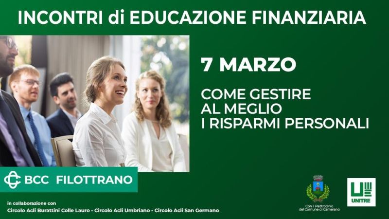 Incontri di Educazione Finanziaria - Circolo Acli Burattini (AN)