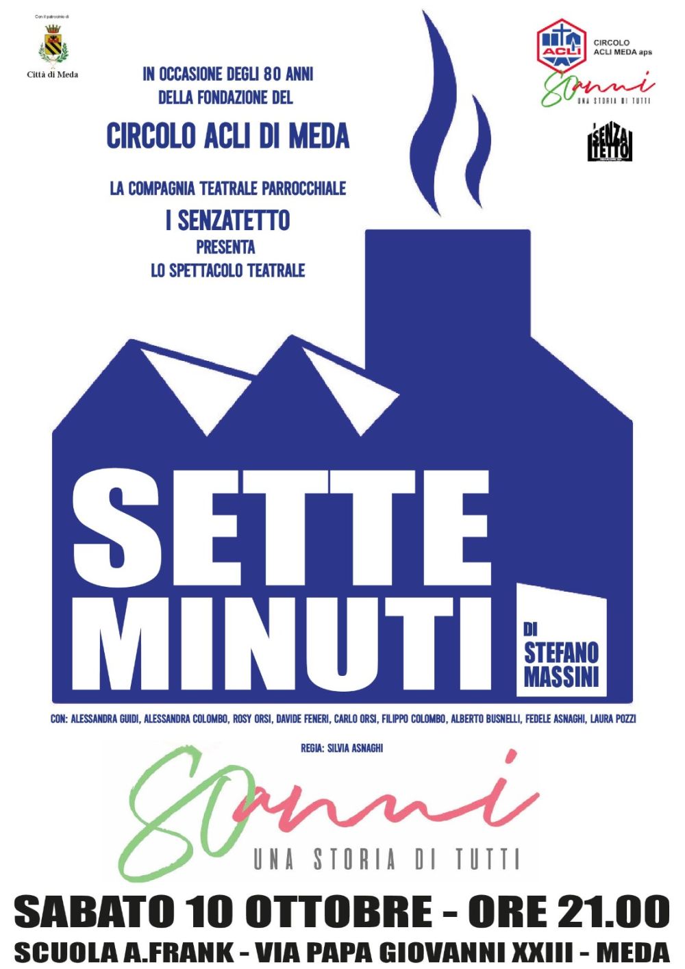 SETTE MINUTI - SPETTACOLO TEATRALE IN OCCASIONE DEGLI 80 ANNI DELLA FONDAZIONE DEL CIRCOLO ACLI DI MEDA - MEDA (MB) - CIRCOLO ACLI DI MEDA (MI))