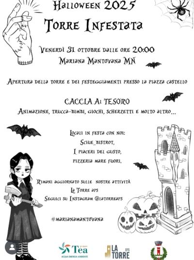 Halloween 2025: La Torre Infestata - Mariana Mantovana (MN) - Ass. La Torre aff. Acli Arte e Spettacolo Mantova (MN)