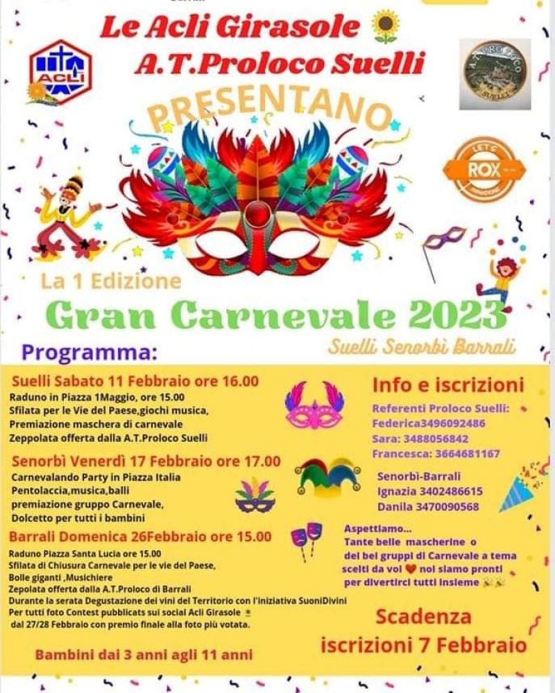 Gran Carnevale 2023 - Circolo Acli Girasole (CA)