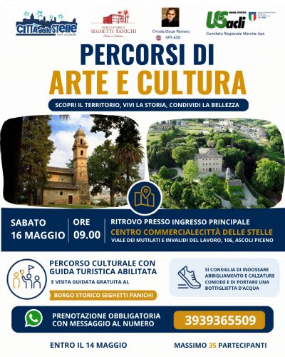 PERCORSI DI ARTE E CULTURA - SCOPRI IL TERRITORIO, VIVI LA STORIA, CONDIVIDI LA BELLEZZA - ASCOLI PICENO
