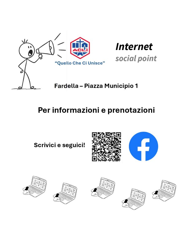INTERNET SOCIAL POINT - CIRCOLO ACLI QUELLO CHE CI UNISCE FARDELLA (PZ)