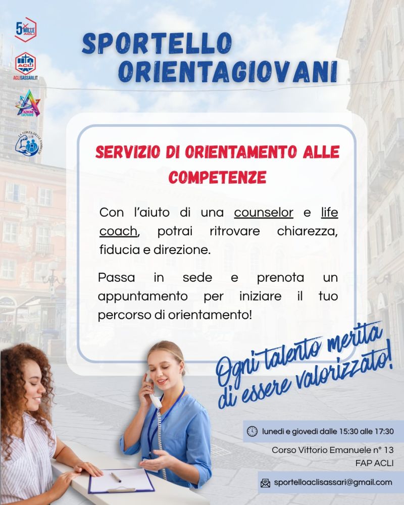 Sportello Orientagiovani - Sassari - Acli Sassari (SS)