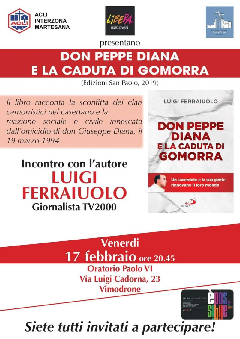 Presentazione libro &quot;Don Peppe Diana e la caduta di Gomorra&quot; - Acli Interzona Martesana (MI)
