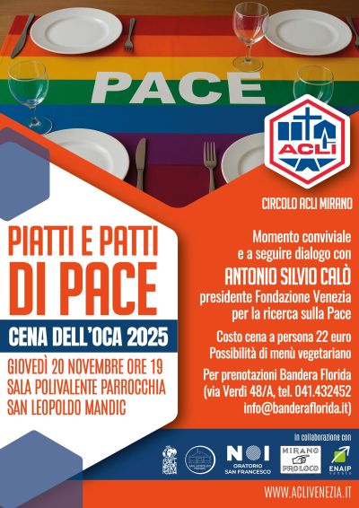 Piatti e Patti di Pace - Mirano (VE) - Circolo Acli Mirano e Acli Venezia (VE)