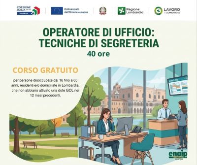 CORSO GRATUITO OPERATORE D'UFFICIO - ENAIP LOMBARDIA - MANTOVA