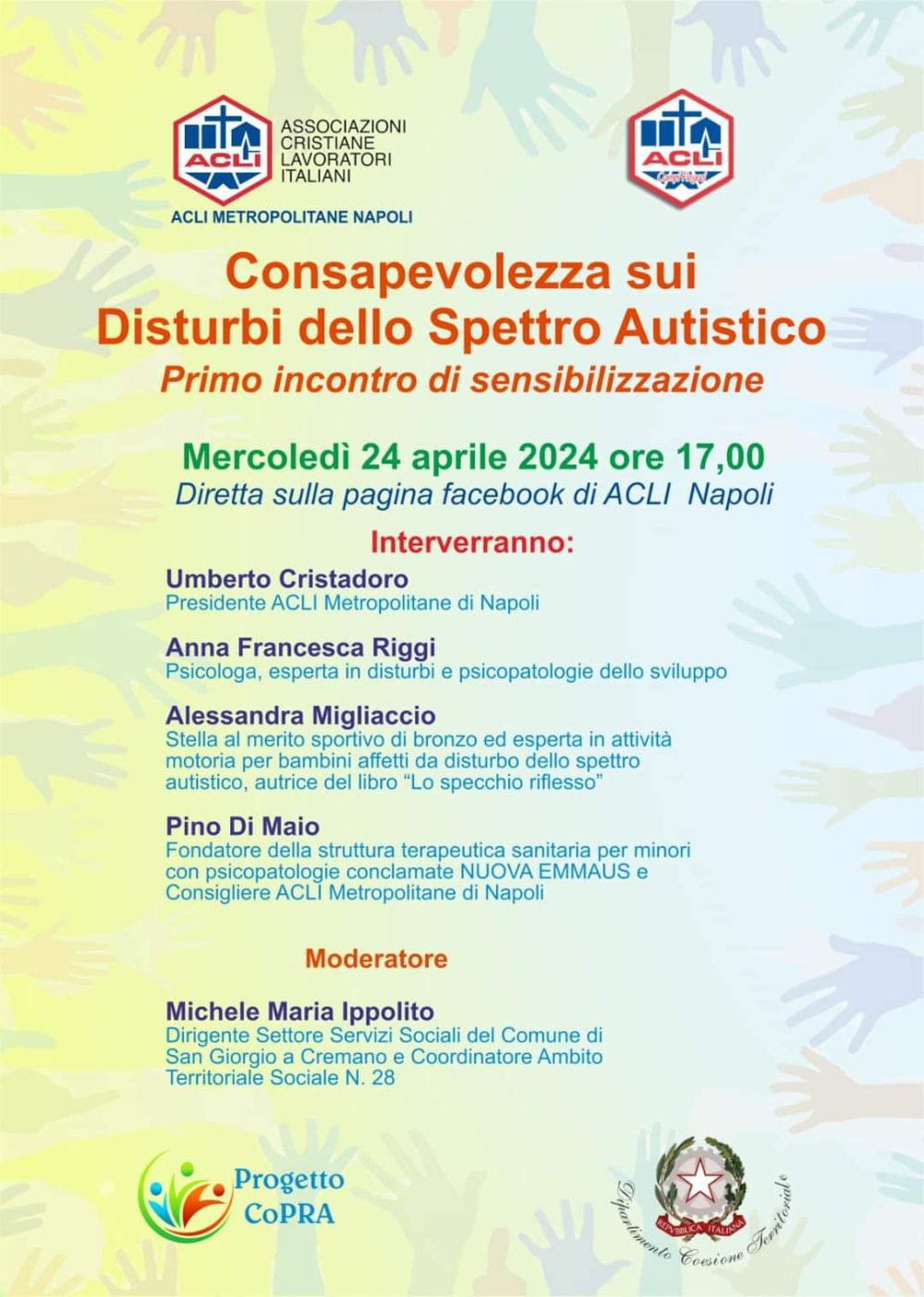 Consapevolezza sui Disturbi dello Spettro Autistico - Acli Napoli (NA)