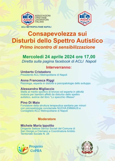 Consapevolezza sui Disturbi dello Spettro Autistico - Acli Napoli (NA)