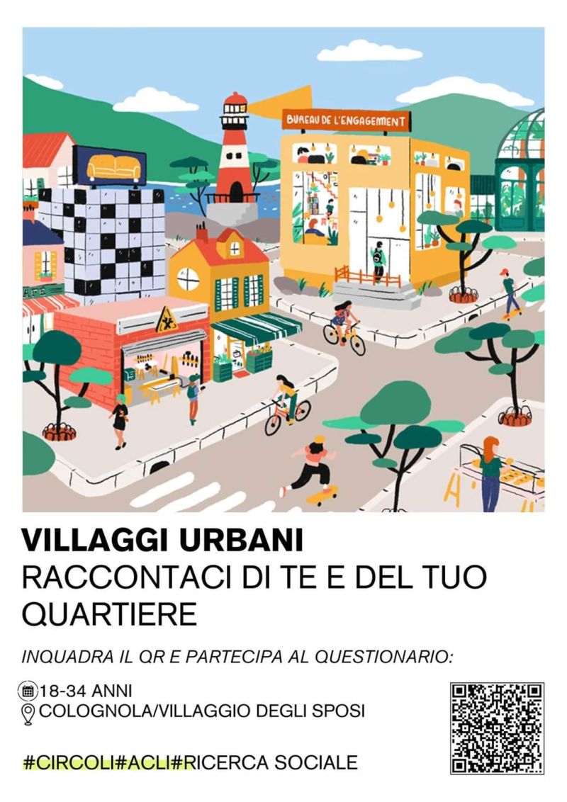 Villaggi Urbani: Raccontaci di te e del tuo quartiere - Circolo Acli Colognola (BG)