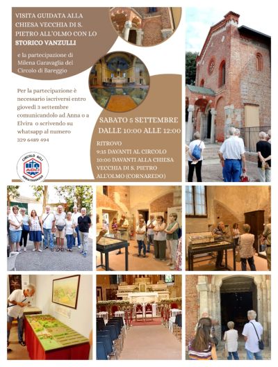 VISITA GUIDATA ALLA CHIESA VECCHIA DI S. PIETRO ALL'OLMO - CORNAREDO (MI) - CIRCOLO ACLI ABBIATE GRASSO (MI)