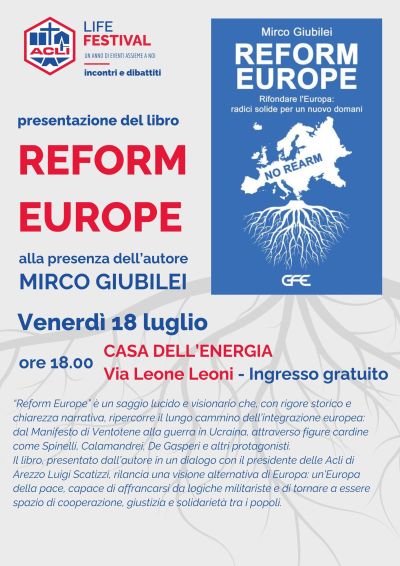 Presentazione del libro "Reform Europe" - Arezzo - Acli Arezzo (AR)