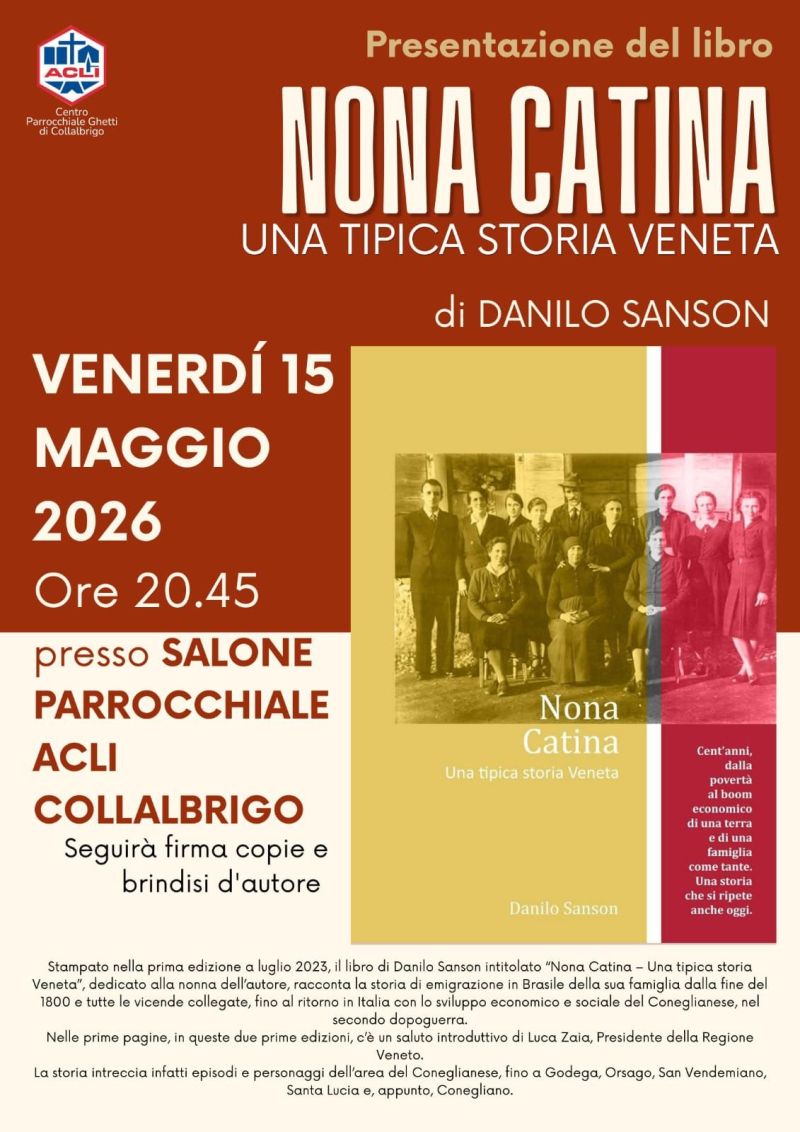 PRESENTAZIONE DEL LIBRO "NONA CANTINA" - COLLALBRIGO (TV)