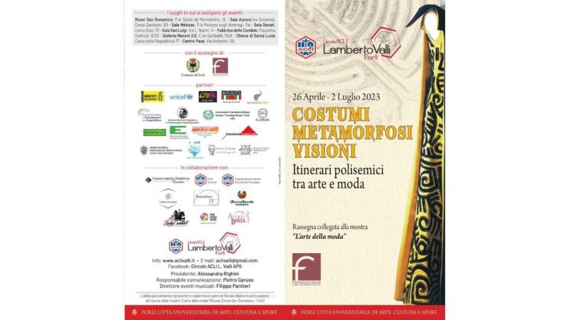 Costumi, Metamorfosi, Visioni - Circolo Acli Lamberto Valli (FC)