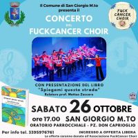 Concerto con presentazione del libro &quot;Spiegami questa strada&quot; - Circolo Acli Fuckcancer Choir (AL)