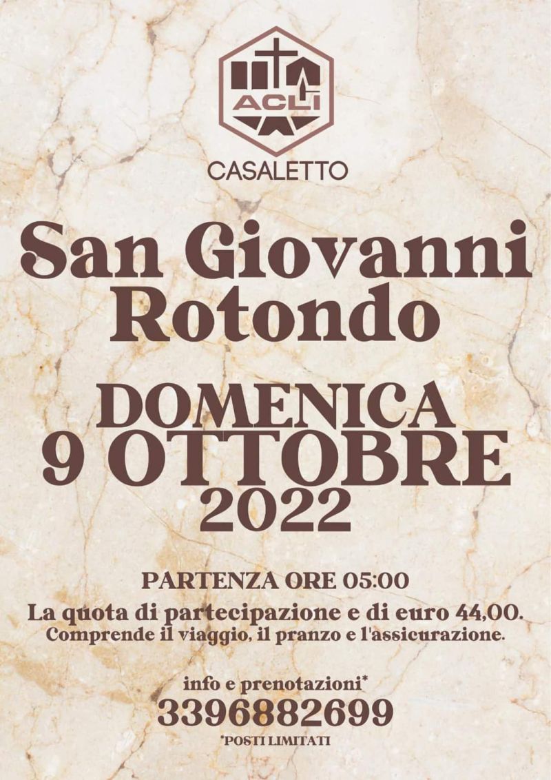 San Giovanni Rotondo - Circolo Acli Casaletto (SA)