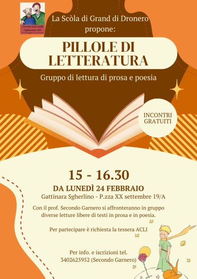 Pillole di lettura - Circolo Acli Dronero (CN)