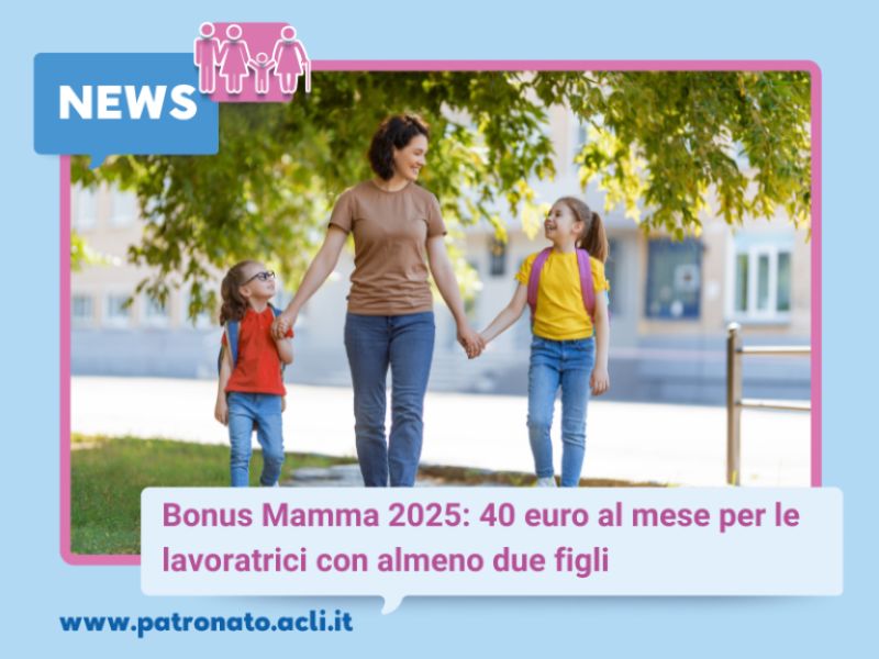 Bonus Mamma 2025 - Cuneo - Patronato Acli Cuneo (CN)