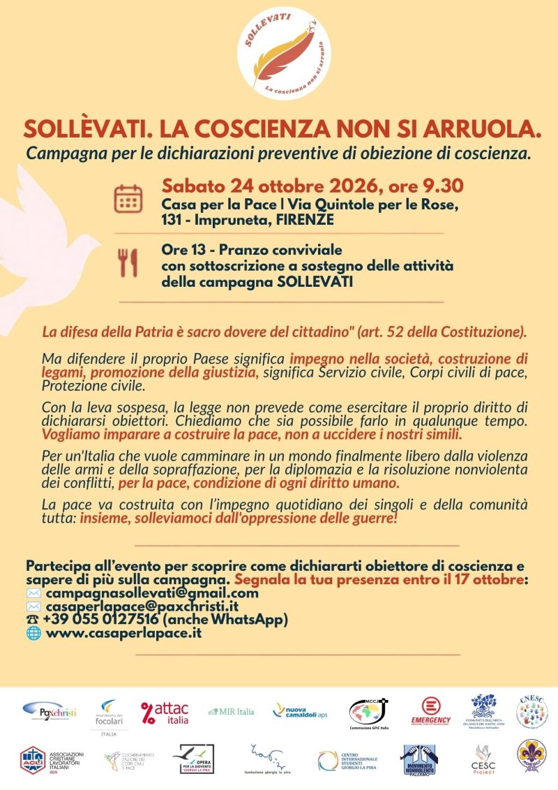 SOLLÈVATI - LA COSCIENZA NON SI ARRUOLA - IMPRUNETA (FI)